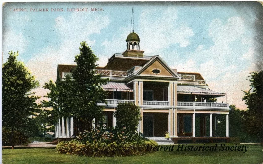 Postcard - Casino, Palmer Park. Detroit, Mich.