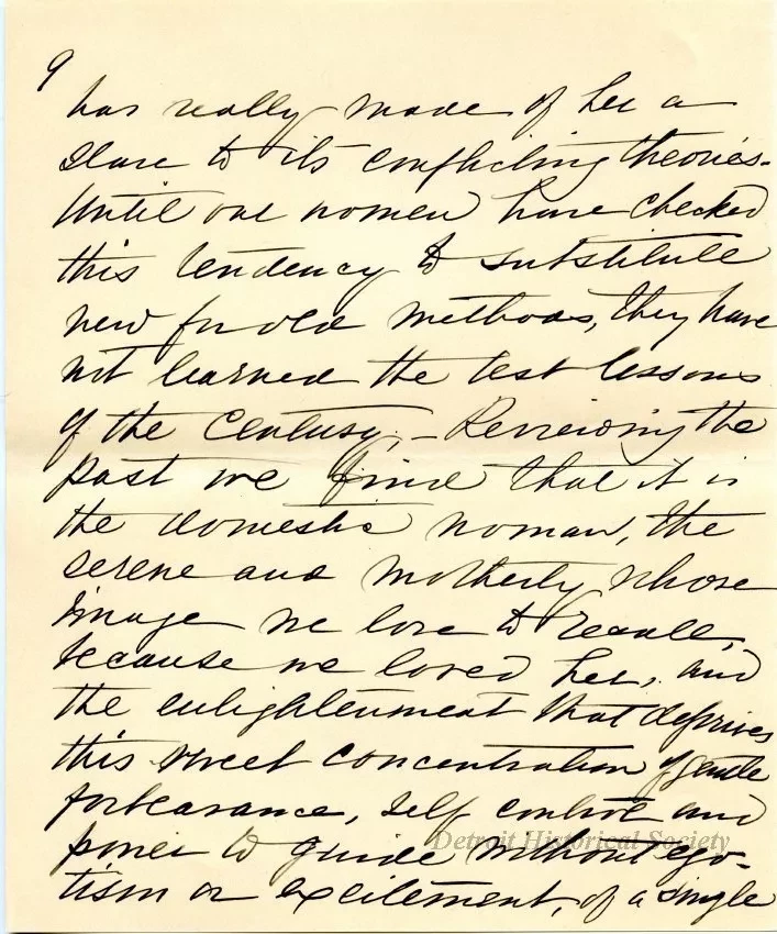 Letter - The American Mother in Detroit