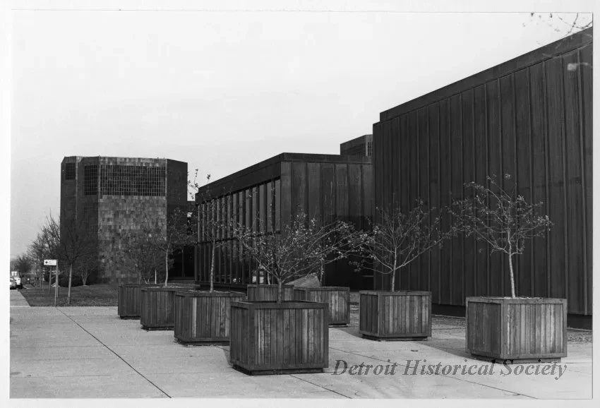 Print, Photographic - North side looking east - Kresge International Headquarters