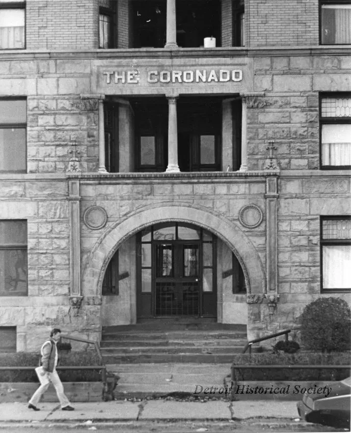 Print, Photographic - Coronado Apartments, Main Entrance / 2nd Ave, 2nd Ave & Selden