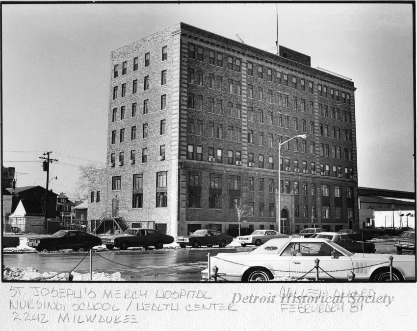 Print, Photographic - St. Joseph's Mercy Hospital Nursing School / Health Center; 2242 Milwaukee