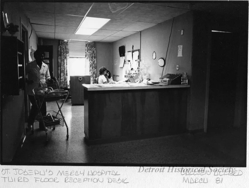 Print, Photographic - St. Joseph's Mercy Hospital; Third Floor Reception Desk