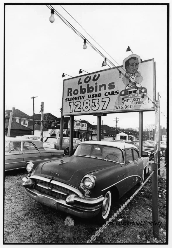 Print, Photographic - Lou Robbins' Motor Sales, 12837 Livernois