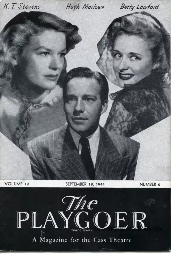 Program, Theater - The Playgoer, Volume 19, Number 6