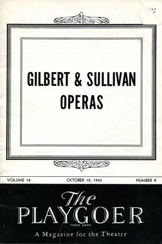 Program, Theater - The Playgoer, Volume 18, Number 9