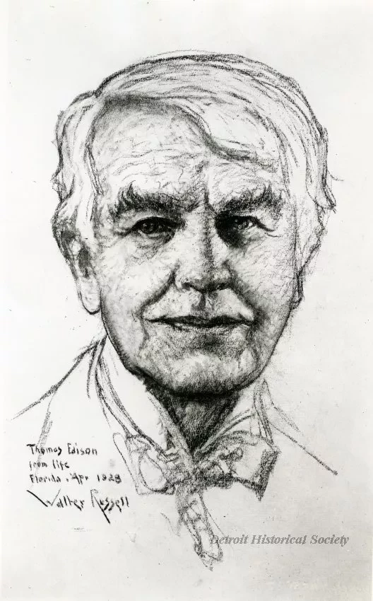 Print, Photographic - Thomas Edison from Life, Florida, April, 1928