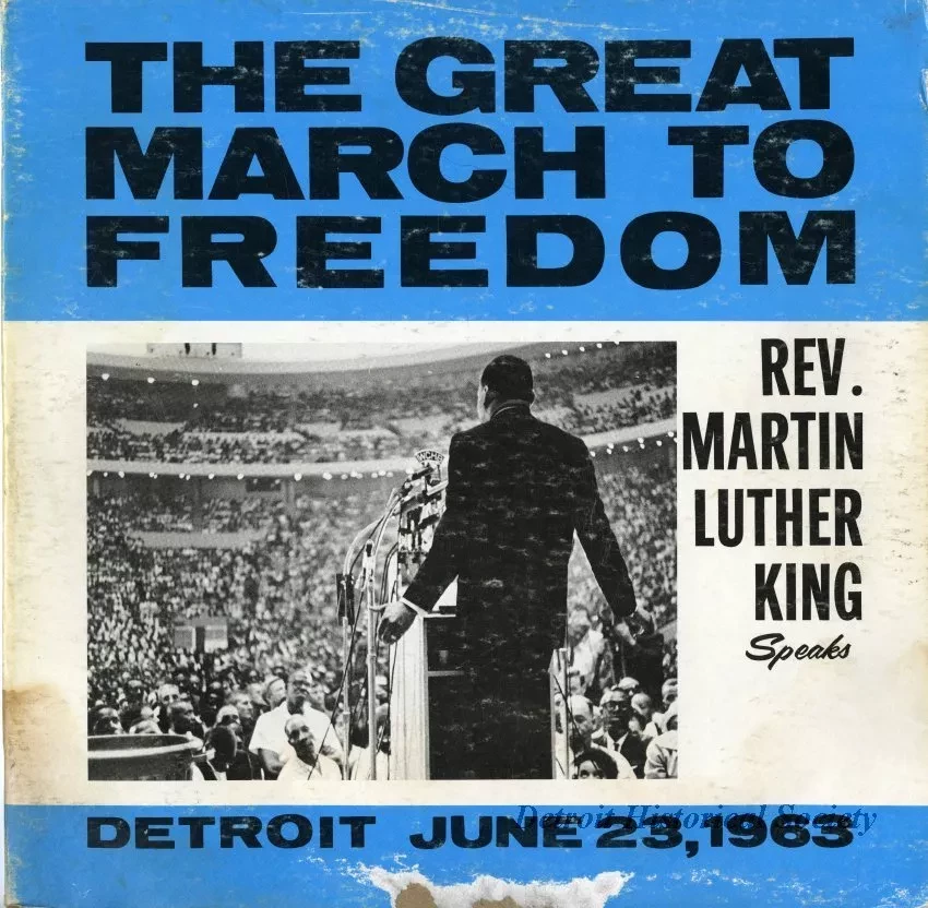 Album, Record - The Great March to Freedom, Rev. Martin Luther King Speaks, Detroit June 23, 1963