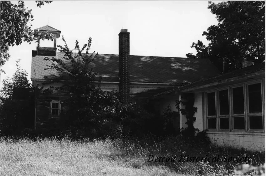 Print, Photographic - Berger School (about 1894), View from west of Romeo Plank