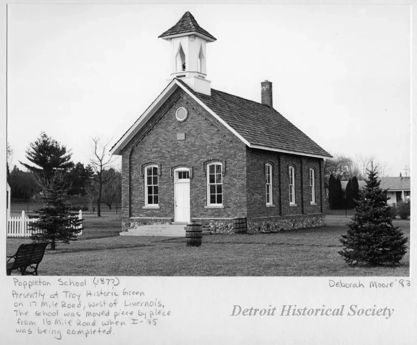 Print, Photographic - Poppleton School (1877)