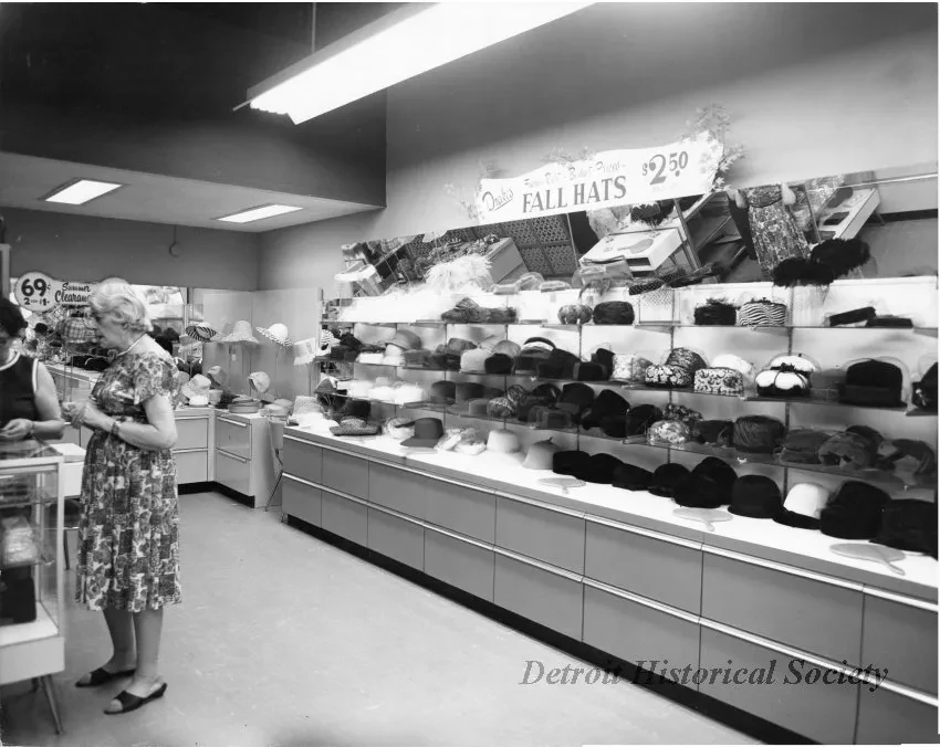 Print, Photographic - Interior of Drake's Millinery Shop