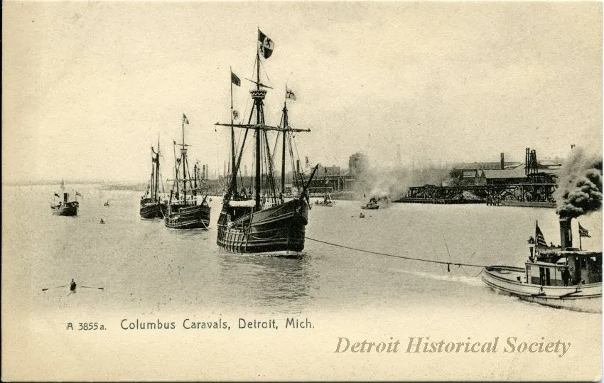 Postcard - Columbus Caravals, Detroit, Mich.