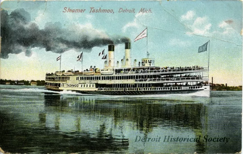Postcard - Steamer Tashmoo, Detroit, Mich.
