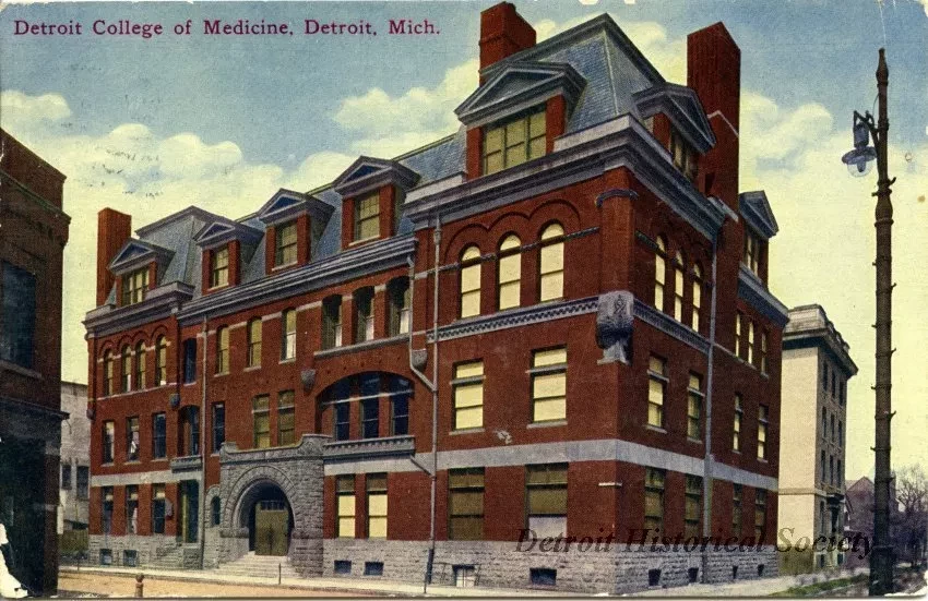 Postcard - Detroit College of Medicine, Detroit, Mich.