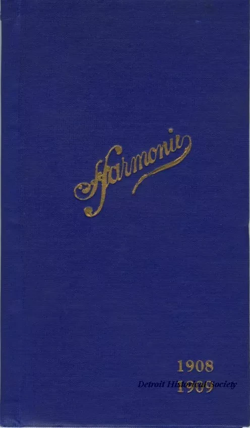 Roster - Harmonie, 1908-1909