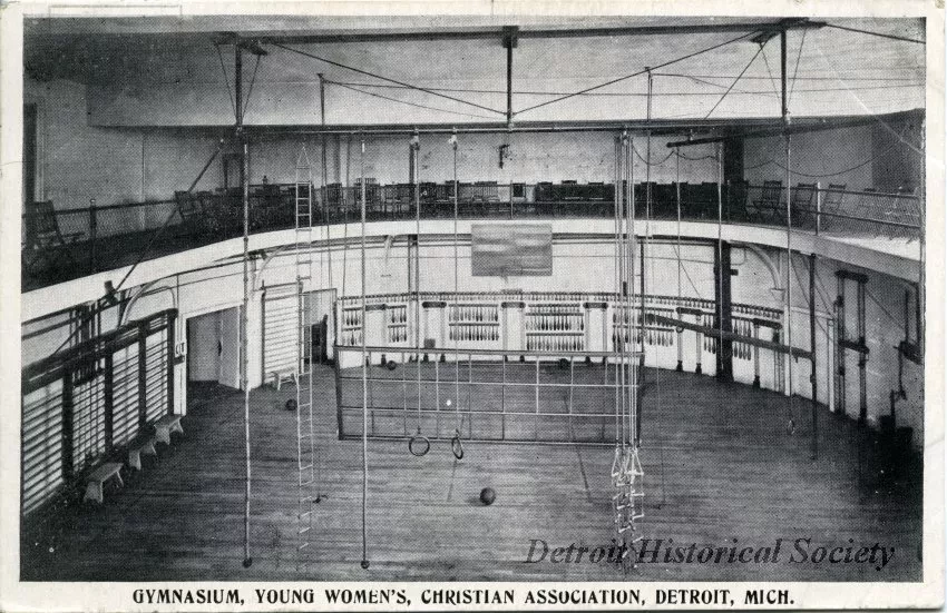 Postcard - Gymnasium, Young Women's, Christian Association, Detroit, Mich.