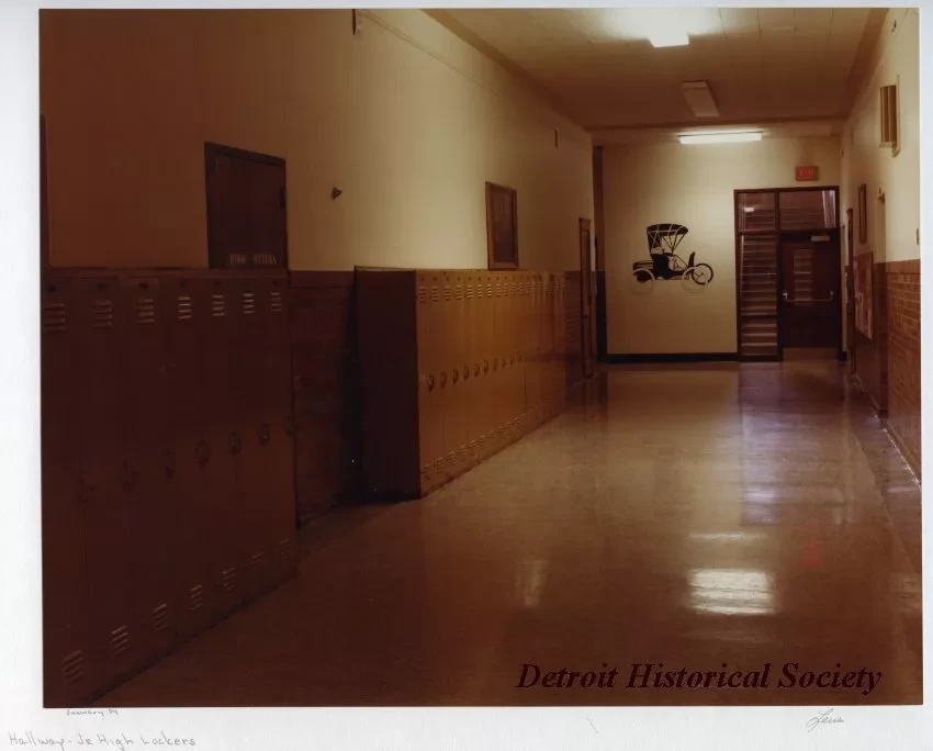 Print, Photographic - Hallway - Jr. High Lockers