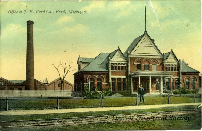 Postcard - Office of J.B. Ford Co., Ford, Michigan.
