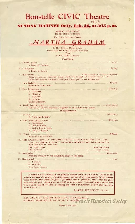 Program, Theater