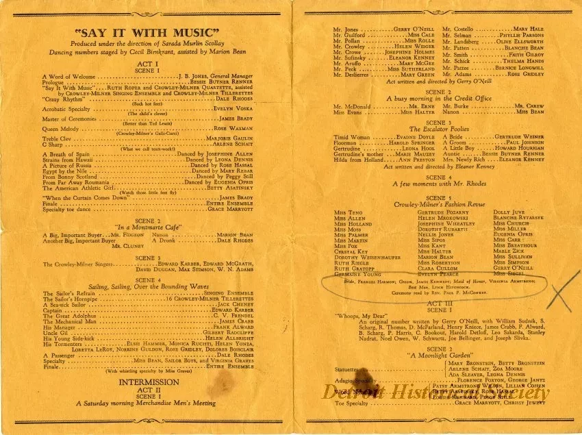 Program, Theater