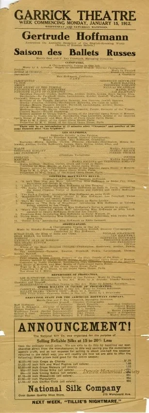 Program, Dance