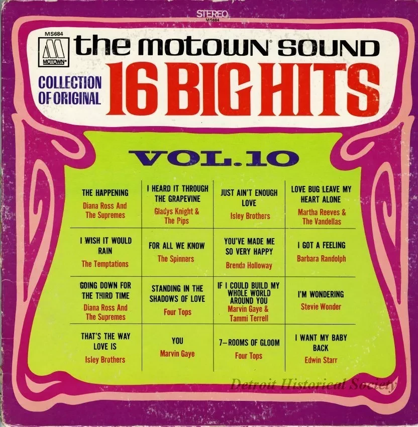 Album, Record - The Motown Sound, Collection of Original 16 Big Hits, Volume 10