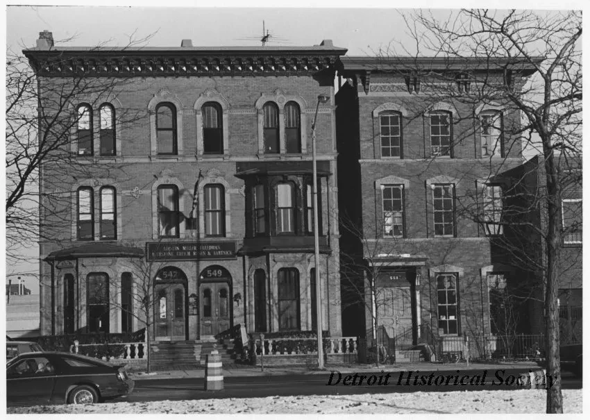 Print, Photographic - 547-553 E. Jefferson near St. Antoine