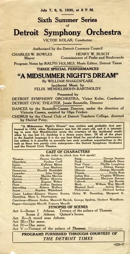 Program, Theater