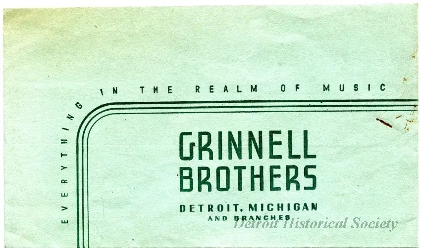 Envelope - Grinnell Brothers