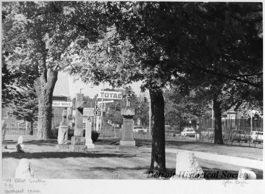 Print, Photographic - Mt. Elliott Cemetery, Northeast Corner