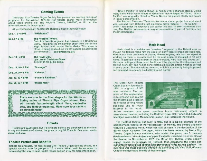 Program, Theater