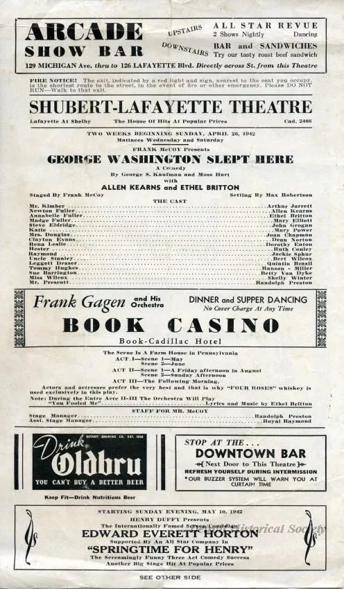 Program, Theater