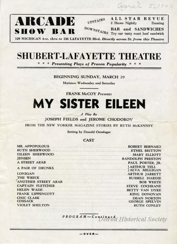 Program, Theater