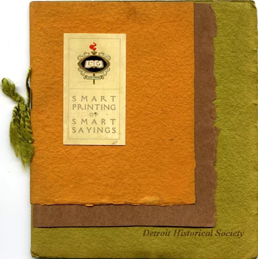 Brochure - Smart Printing of Smart Sayings
[Liggett & Gagnier Art Printers]