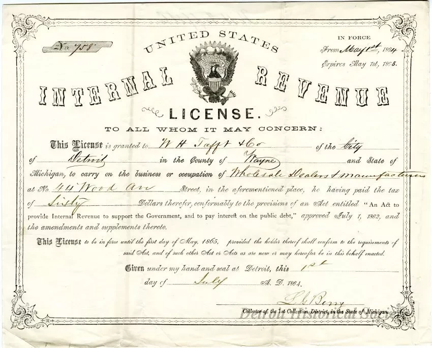 License - Internal Revenue License