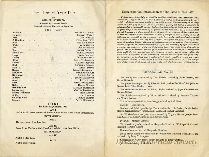 Program, Theater