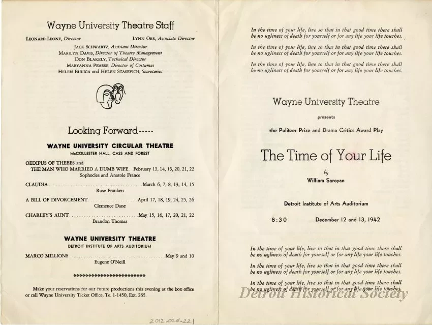 Program, Theater