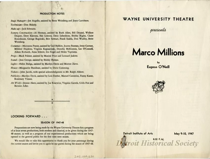 Program, Theater