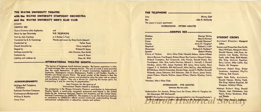 Program, Theater