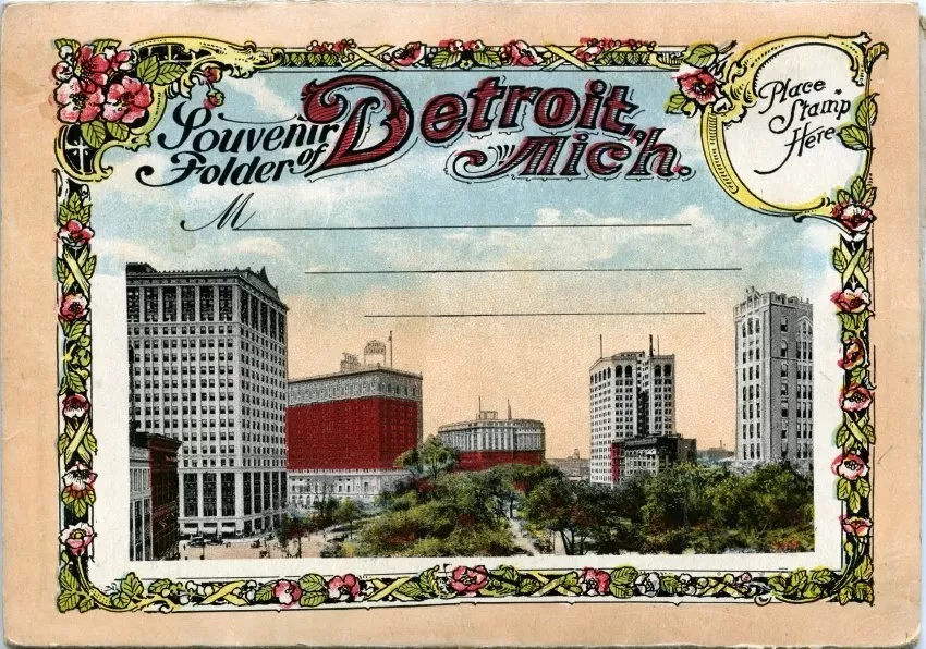 Post Folder - Souvenir Folder of Detroit, Mich.
