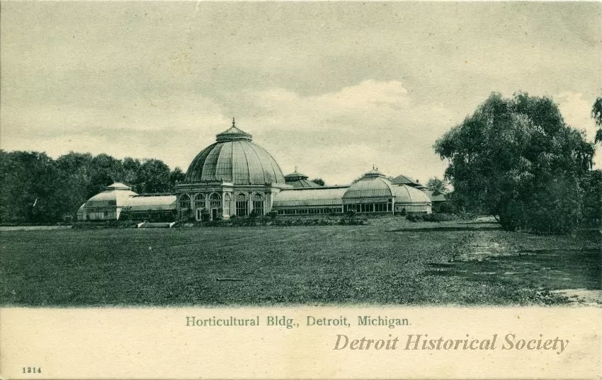 Postcard - Horticultural Bldg, Detroit, Mich.