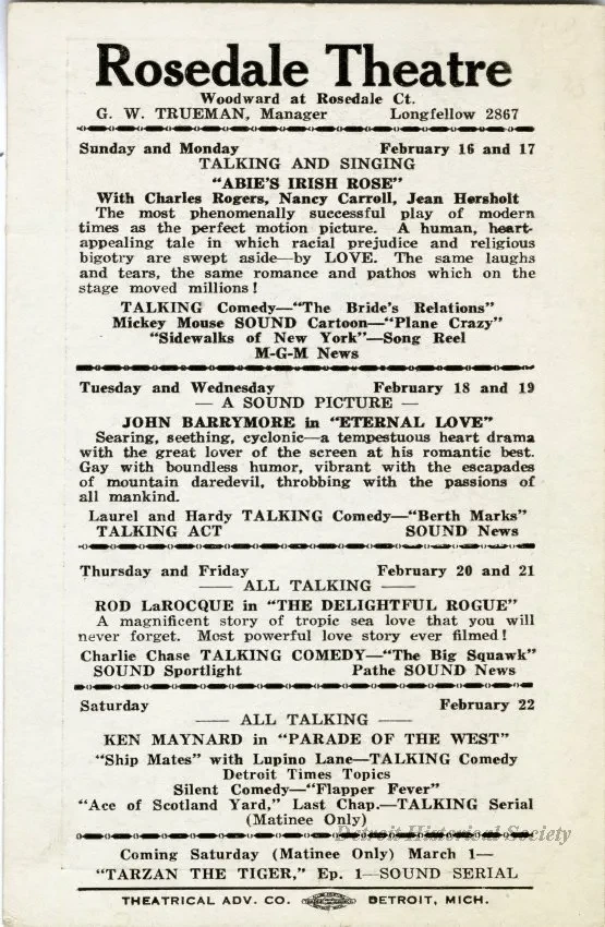 Program, Theater