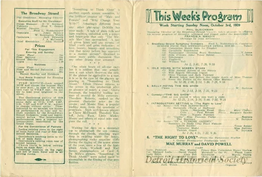 Program, Theater