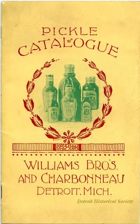 Catalog - Pickle Catalogue 
Wiliams Brothers and Charbonneau