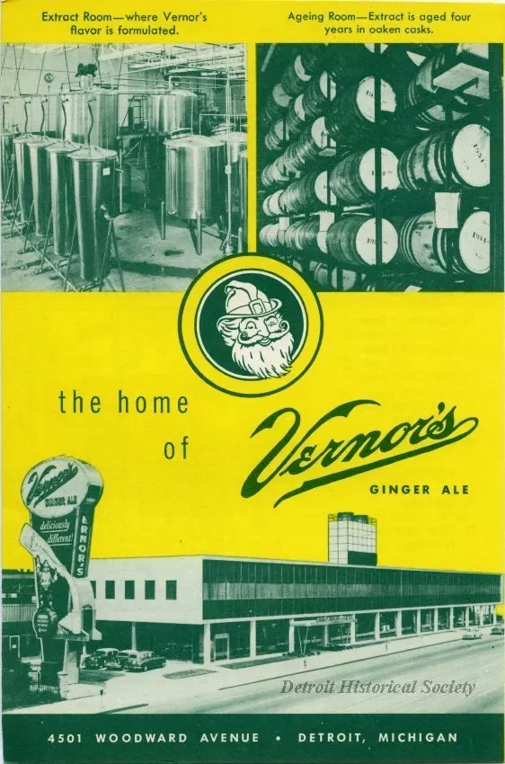 Brochure - The Home of Vernor's Ginger Ale