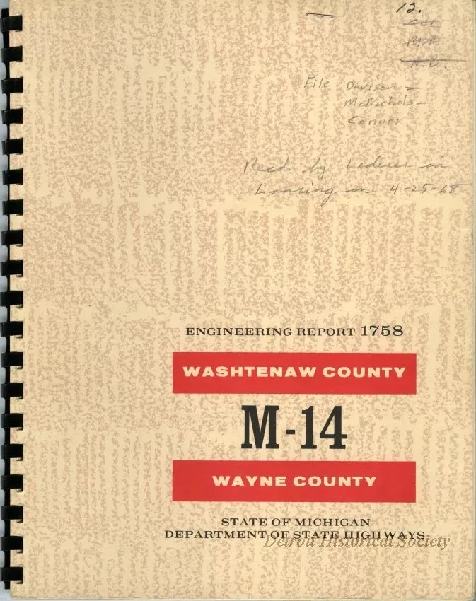Report - Engineering Report 1758
M-14
Washtenaw County, Wayne County