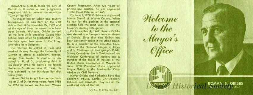 Booklet - Welcome to the Mayor's Office