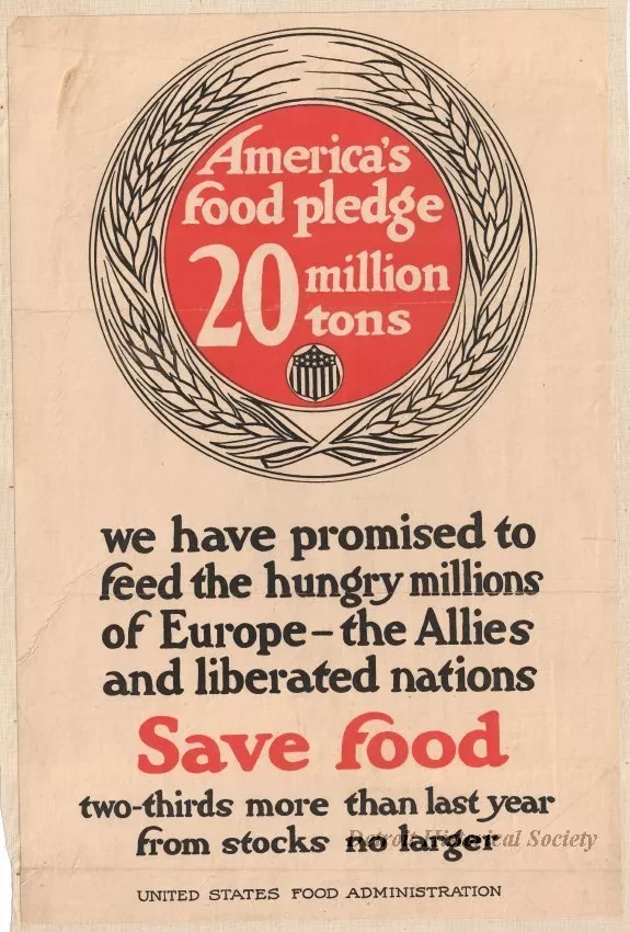 Poster - America's food pledge
20 million tons