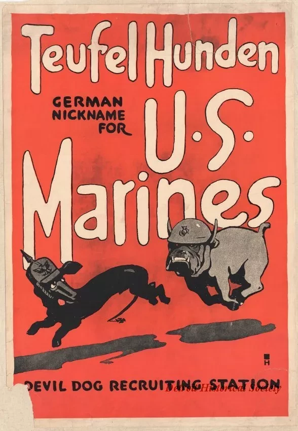 Poster - Teufel Hunden
German Nickname for U. S. Marines
