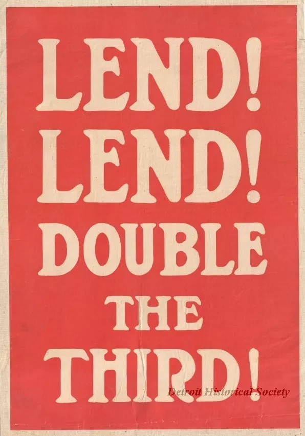 Poster - Lend!  Lend!  Double the Third!