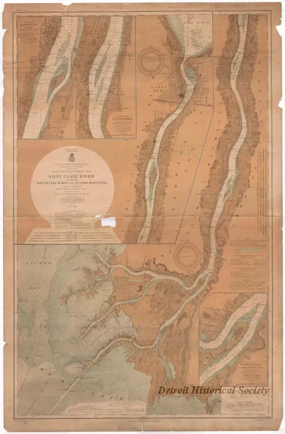 Chart, Navigational - St. Clair River Including 
Foot of Lake Huron and St. Clair Flats Canal